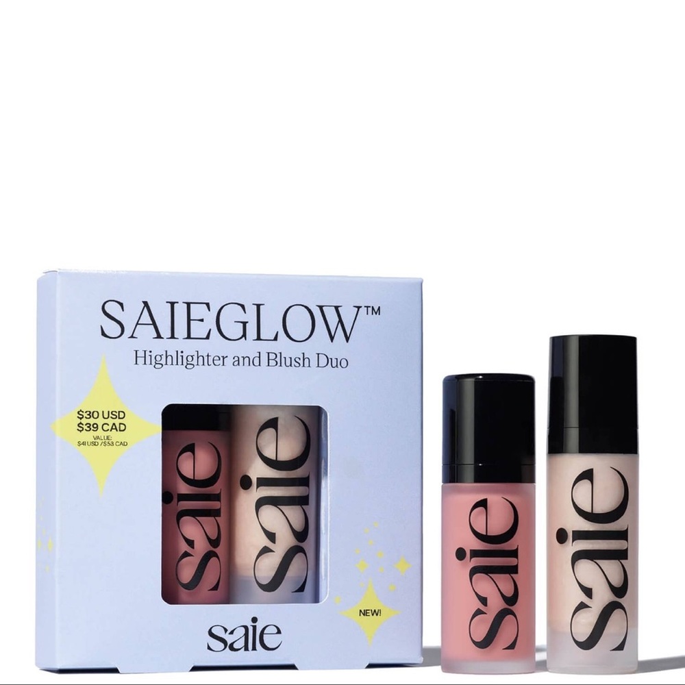 Saie Mini SaieGlow Highlighter and Blush Duo Set